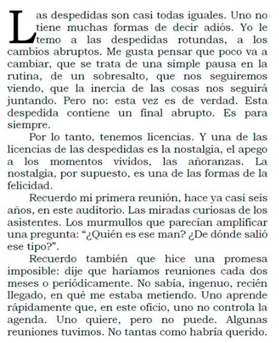 Palabras de despedida de Alejandro Gaviria